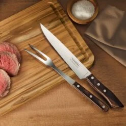 Tramontina Churrasco BBQ 3 Pc Carving And Cutting Board Set