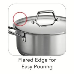 Tramontina 6 Qt Prima Stainless Steel Covered Sauce Pot -1 80101016IXI002G