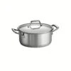 Tramontina 6 Qt Prima Stainless Steel Covered Sauce Pot 2 Tramontina 6 Qt Prima Stainless Steel Covered Sauce Pot -1 80101016PRM001G