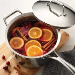 Tramontina 4 Qt Prima Stainless Steel Covered Sauce Pan