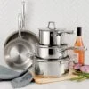 Tramontina Prima 8 Pc Stainless Steel Cookware Set -1 80101201PRM001G