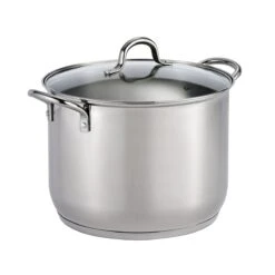 Tramontina 16 Qt Covered Stainless Steel Stock Pot -1 80104120IXM001G