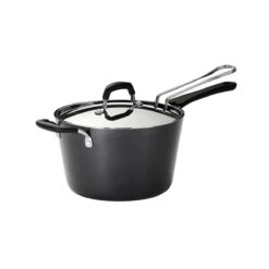 Tramontina 5.5 Qt Aluminum Deep Fryer With Helper Handle - Charcoal Gray -1 80106003IXM003G