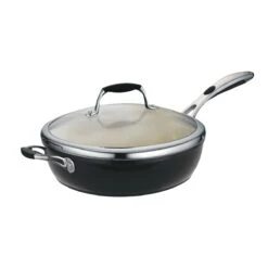 Tramontina 11 In Ceramic Covered Deep Skillet - Black -1 80110021IXM001G