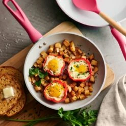 Tramontina 14 Pc Ceramic Induction-Ready Cookware Set - Red -1 80110034IXM003G