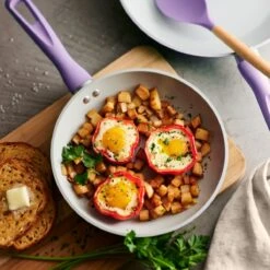 Tramontina 14 Pc Ceramic Induction-Ready Cookware Set - Purple 16 Tramontina 14 Pc Ceramic Induction-Ready Cookware Set - Purple -1 80110037IXM003G