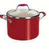 Tramontina 6 Qt Ceramic Covered Stock Pot - Red -1 80110065PNM001G