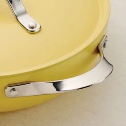 Tramontina All In One Plus Pan, 5 Qt Ceramic Non Stick - Mustard Yellow -1 80110082IXM003G