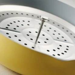 Tramontina All In One Plus Pan, 5 Qt Ceramic Non Stick - Mustard Yellow -1 80110082IXM008G