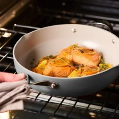 Tramontina All In One Plus Pan, 5 Qt Ceramic Non Stick - Persimmon Orange -1 80110084IXM011G