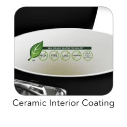 Tramontina 8 Pc Ceramic Cookware Set - Black -1 80110200ANI002G