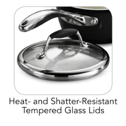 Tramontina 8 Pc Ceramic Cookware Set - Black -1 80110200ANM002G