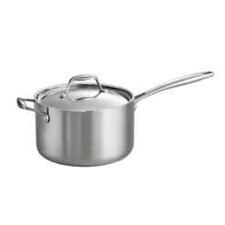 Tramontina 4 Qt Tri-Ply Clad Stainless Steel Covered Sauce Pan -1 80116024IXM001G