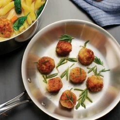 Tramontina 8 Inch Tri-Ply Clad Stainless Steel Fry Pan - Boston Handle