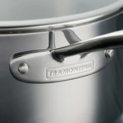 Tramontina Tri-Ply Clad 6 Qt Stainless Steel Covered Braiser - Glass Lid -1 80116031IXM003G
