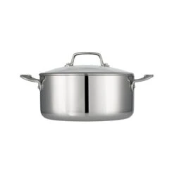 Tramontina Tri-Ply Clad 5 Qt Stainless Steel Covered Dutch Oven - Glass Lid 17 Tramontina Tri-Ply Clad 5 Qt Stainless Steel Covered Dutch Oven - Glass Lid -1 80116037IXM001G
