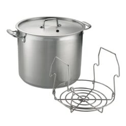 Tramontina 22 Qt Stainless Steel Canning Stock Pot With Rack -1 80120006IXM001G