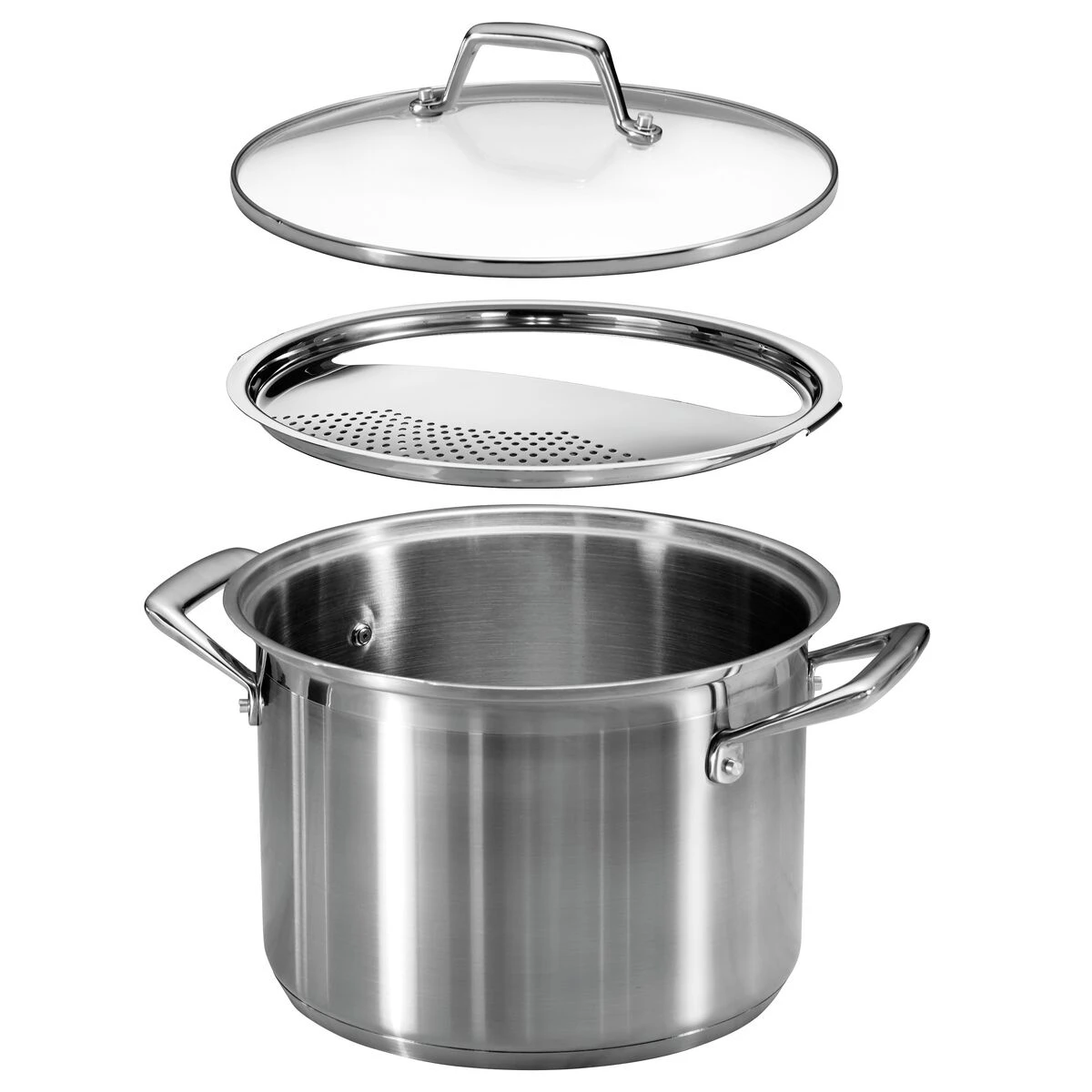 Tramontina 8 Qt Lock-n-Drain Stainless Steel Pasta Cooker 5 Tramontina 8 Qt Lock-n-Drain Stainless Steel Pasta Cooker - Image 3