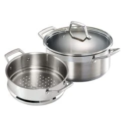 Tramontina 5 Qt Stainless Steel Steamer Set -1 80120523IXM001G