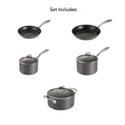 Tramontina Hard Anodized 8 Pc Cookware Set 18 Tramontina Hard Anodized 8 Pc Cookware Set -1 80123068IXM007G