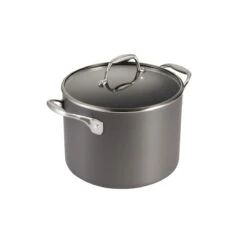 Tramontina 8 Qt Hard Anodized Aluminum Covered Stock Pot -1 80123077PDM001G