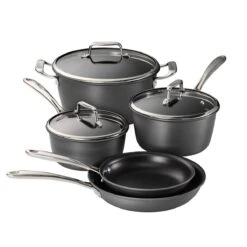 Tramontina Gourmet 8 Pc Hard Anodized Aluminum Nonstick Cookware Set -1 80123572IXI001G
