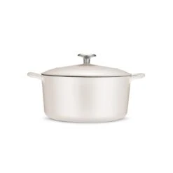 Tramontina 5.5 Qt Enameled Cast-Iron Series 1000 Covered Round Dutch Oven - Matte White -1 80131035IXM003G