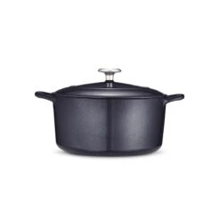 Tramontina 5.5 Qt Enameled Cast-Iron Series 1000 Covered Round Dutch Oven - Dark Blue -1 80131038IXM003G