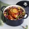 Tramontina 5.5 Qt Enameled Cast-Iron Series 1000 Covered Round Dutch Oven - Dark Blue