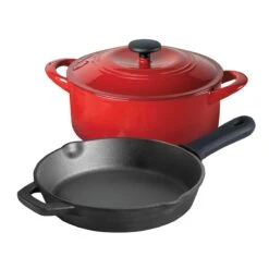 Tramontina 3 Pc Essential Cast Iron Cookware Set - Red -1 80131039IXM001G