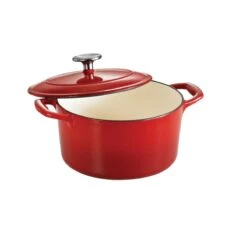 Tramontina 3.5 Qt Enameled Cast-Iron Series 1000 Covered Round Dutch Oven - Gradated Red -1 80131046IXM002G