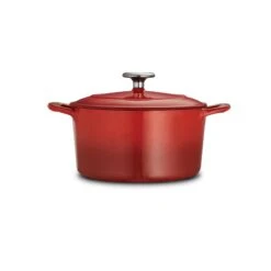 Tramontina 3.5 Qt Enameled Cast-Iron Series 1000 Covered Round Dutch Oven - Gradated Red -1 80131046IXM003G