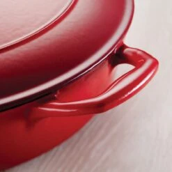 Tramontina 7 Qt Enameled Cast-Iron Series 1000 Covered Oval Dutch Oven - Gradated Red -1 80131052IXM006G