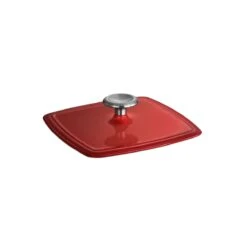 Tramontina 11 In Enameled Cast-Iron Series 1000 Grill Pan With Press - Gradated Red -1 80131059IXM003G