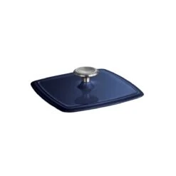 Tramontina 11 In Enameled Cast-Iron Series 1000 Grill Pan With Press - Gradated Cobalt -1 80131064IXM003G
