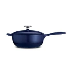 Tramontina 3 Qt Enameled Cast-Iron Series 1000 Covered Saucier - Gradated Cobalt -1 80131071IXM003G