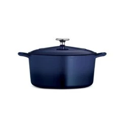 Tramontina 5.5 Qt Enameled Cast-Iron Series 1000 Covered Round Dutch Oven - Gradated Cobalt -1 80131075IXM003G