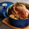 Tramontina 5.5 Qt Enameled Cast-Iron Series 1000 Covered Round Dutch Oven - Gradated Cobalt -1 80131075PRM001G