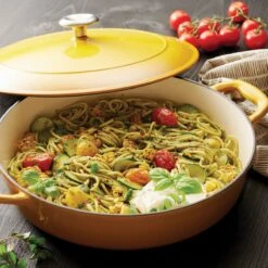 Tramontina 4 Qt Enameled Cast Iron Covered Braiser - Sunrise