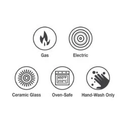 Tramontina Prisma 7 Qt Enameled Cast Iron Covered Square Dutch Oven - Matte Gray -1 80131108IXI001G