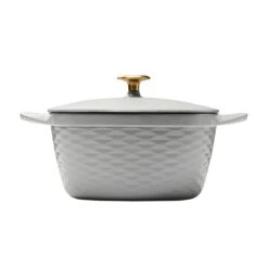 Tramontina Prisma 7 Qt Enameled Cast Iron Covered Square Dutch Oven - Matte Gray -1 80131108IXM003G
