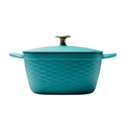 Tramontina Prisma 7 Qt Enameled Cast Iron Covered Square Dutch Oven - Matte Teal -1 80131109IXM002G