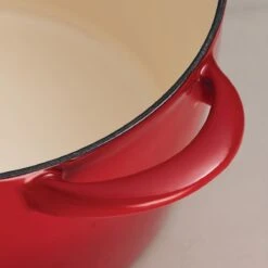 Tramontina 7 Qt Enameled Cast Iron Covered Tall Round Dutch Oven - Red 12 Tramontina 7 Qt Enameled Cast Iron Covered Tall Round Dutch Oven - Red -1 80131134IXM004G