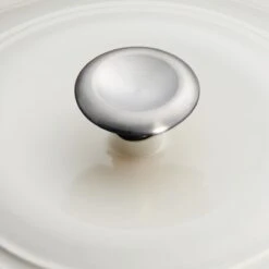 Tramontina 7 Qt Enameled Cast Iron Covered Tall Round Dutch Oven - Latte -1 80131353IXM003G