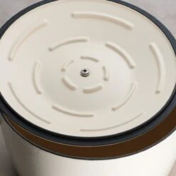 Tramontina 7 Qt Enameled Cast Iron Covered Tall Round Dutch Oven - Latte -1 80131353IXM005G