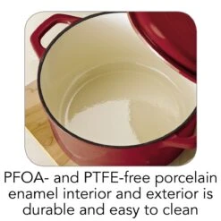 Tramontina 6.5 Qt Enameled Cast Iron Covered Dutch Oven - Gradated Red -1 80131621IXI002G