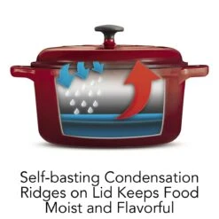 Tramontina 6.5 Qt Enameled Cast Iron Covered Dutch Oven - Gradated Red -1 80131621IXI004G