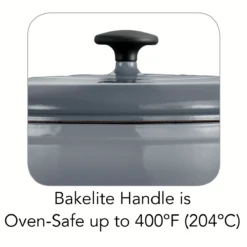 Tramontina 6.5 Qt Enameled Cast Iron Covered Dutch Oven - Gradated Gray 13 Tramontina 6.5 Qt Enameled Cast Iron Covered Dutch Oven - Gradated Gray -1 80131632ANI001G