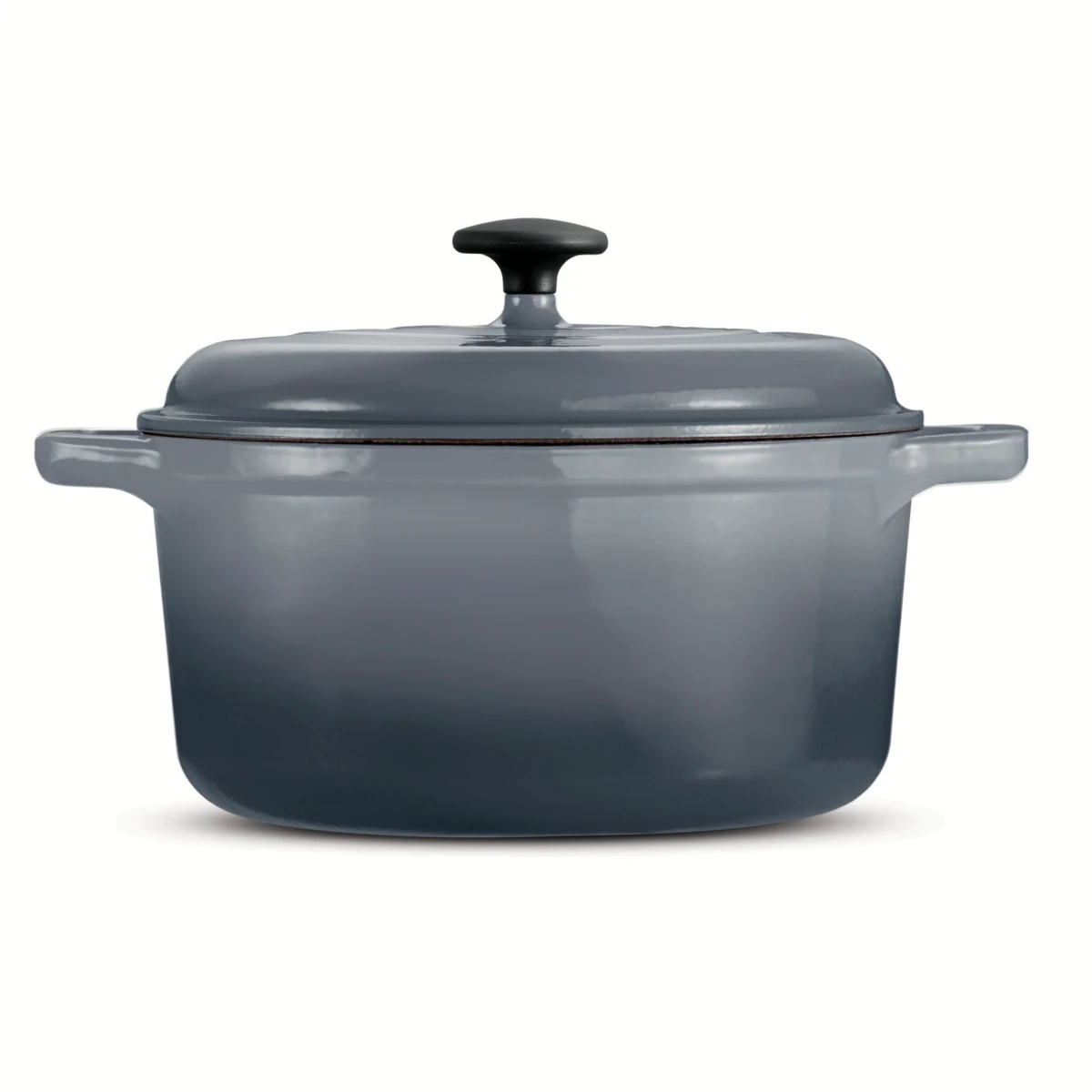 Tramontina 6.5 Qt Enameled Cast Iron Covered Dutch Oven - Gradated Gray 4 Tramontina 6.5 Qt Enameled Cast Iron Covered Dutch Oven - Gradated Gray - Image 2