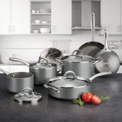 Tramontina 11 Pc Nonstick Cookware Set- Silver -1 80143030IXM001G